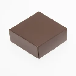 4 Choc Shiny Brown Folding Lid